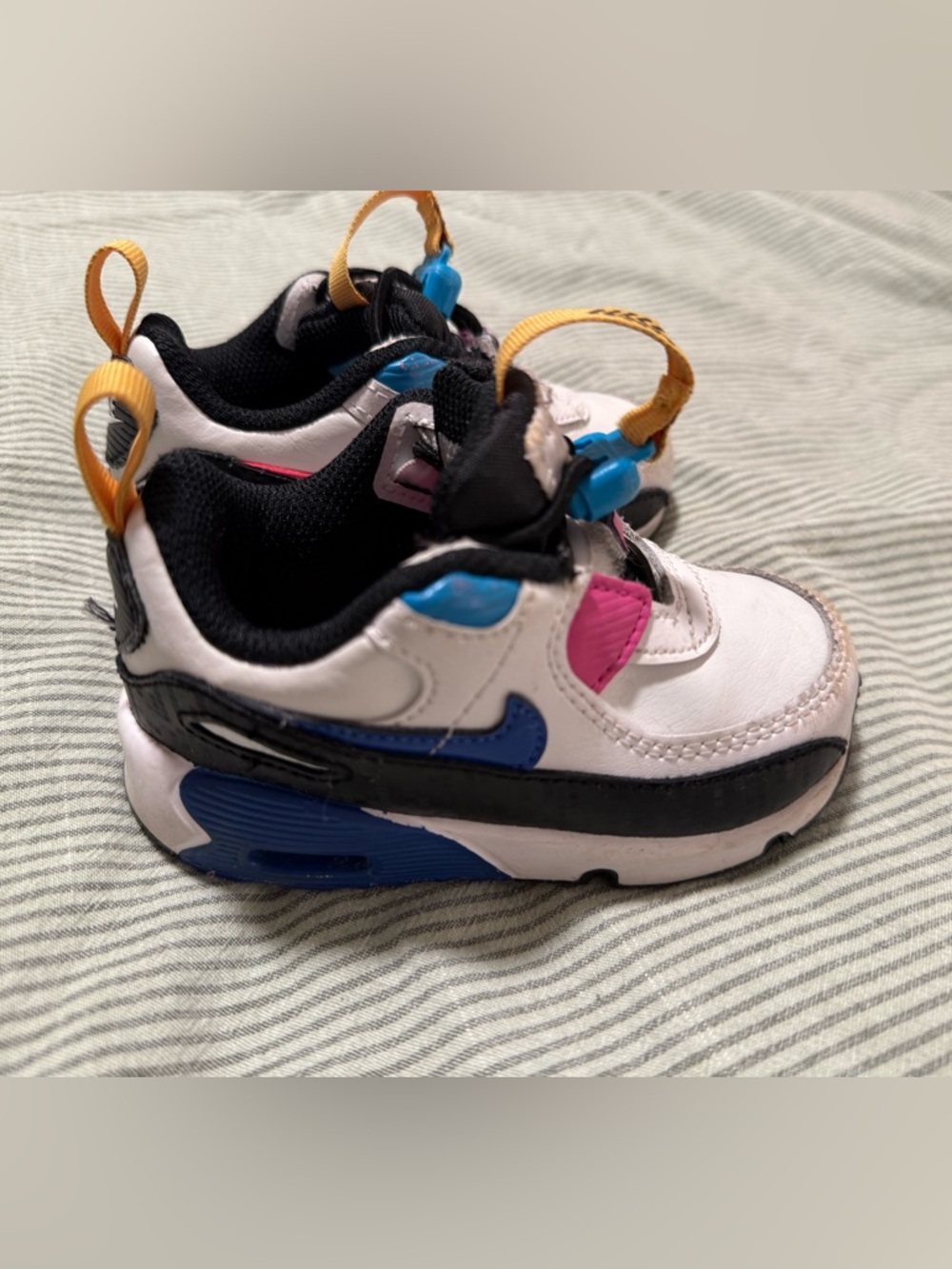 Nike Pink White and Blue sneakers - Size 6C